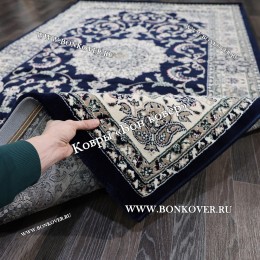 Турецкий Ковер Медальон дизайн 73 Синий