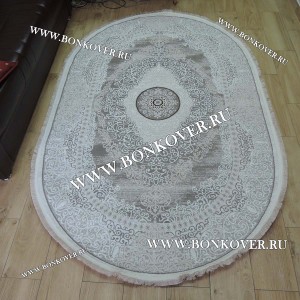 Ковер Коротковорсный Лайт Дизайн 17 Бежевый Овал